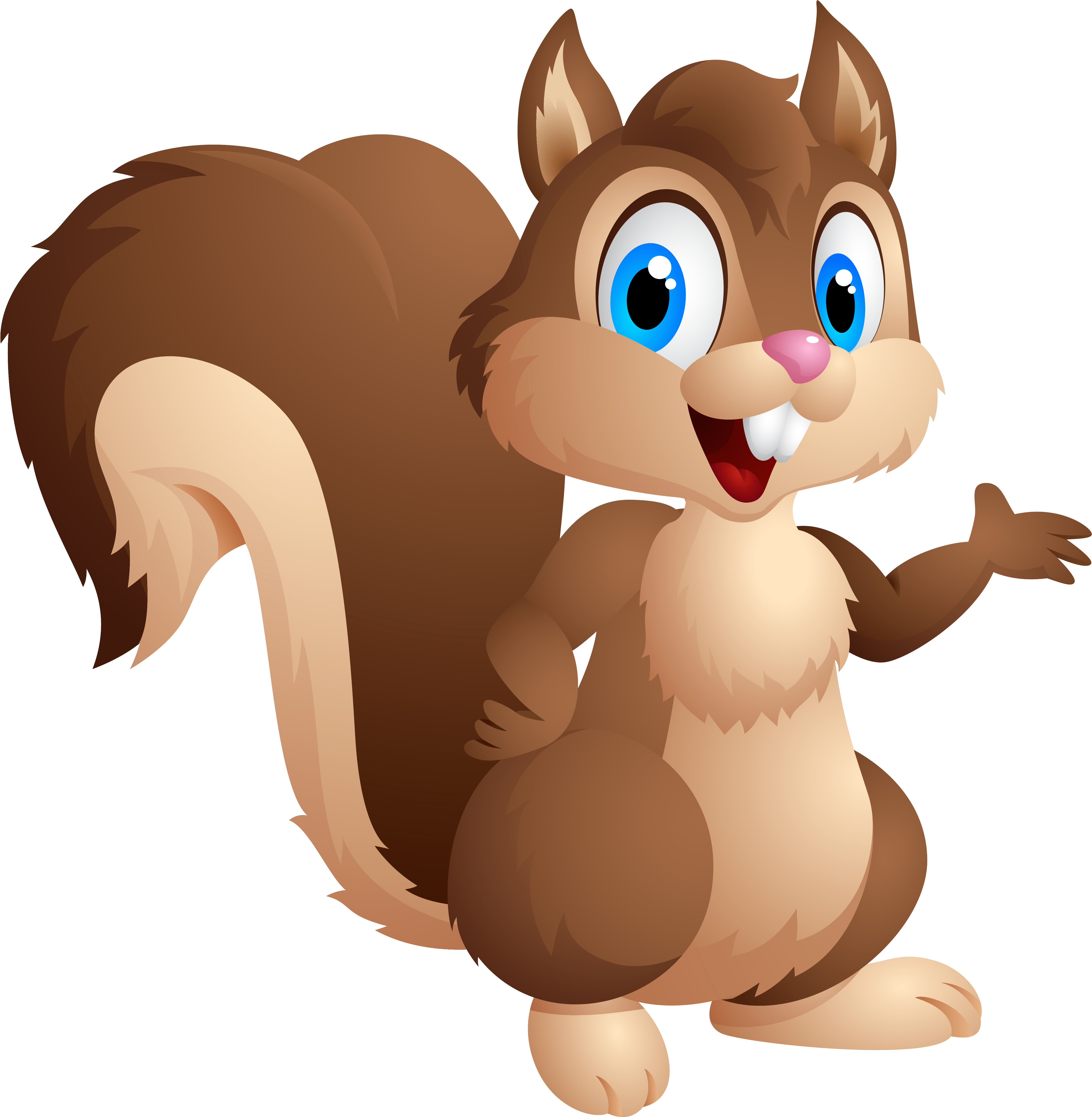 Clipart Squirrel (4993x5086), Png Download
