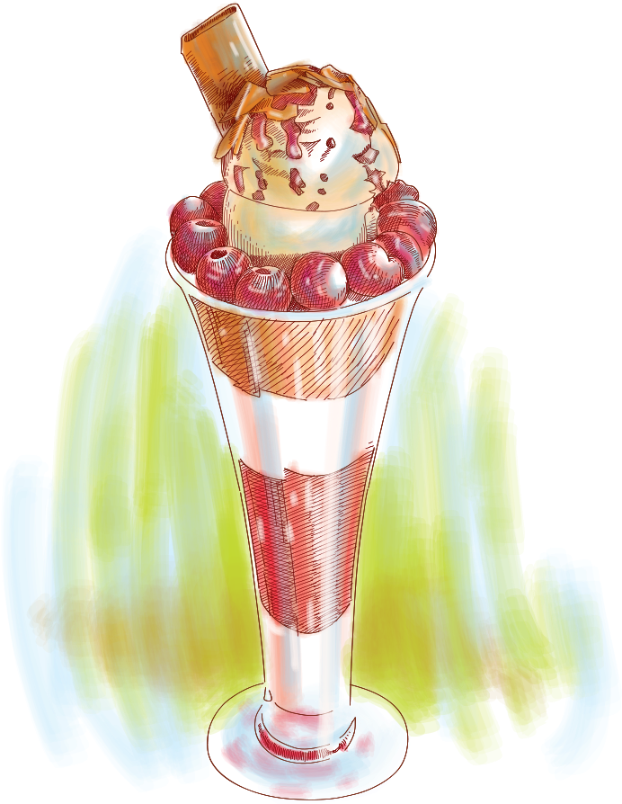 Ice Cream Sundae Milkshake Gelato Knickerbocker Glory - Ice Cream (1181x1181), Png Download