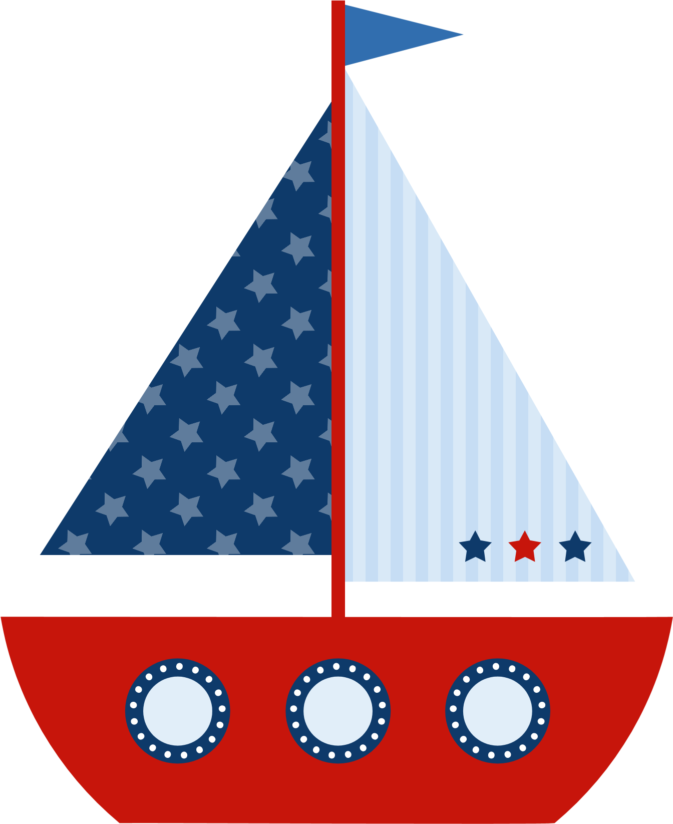 Sailing Ship Clipart Nautical Ship - Sailboat Clipart Png (1500x1800), Png Download