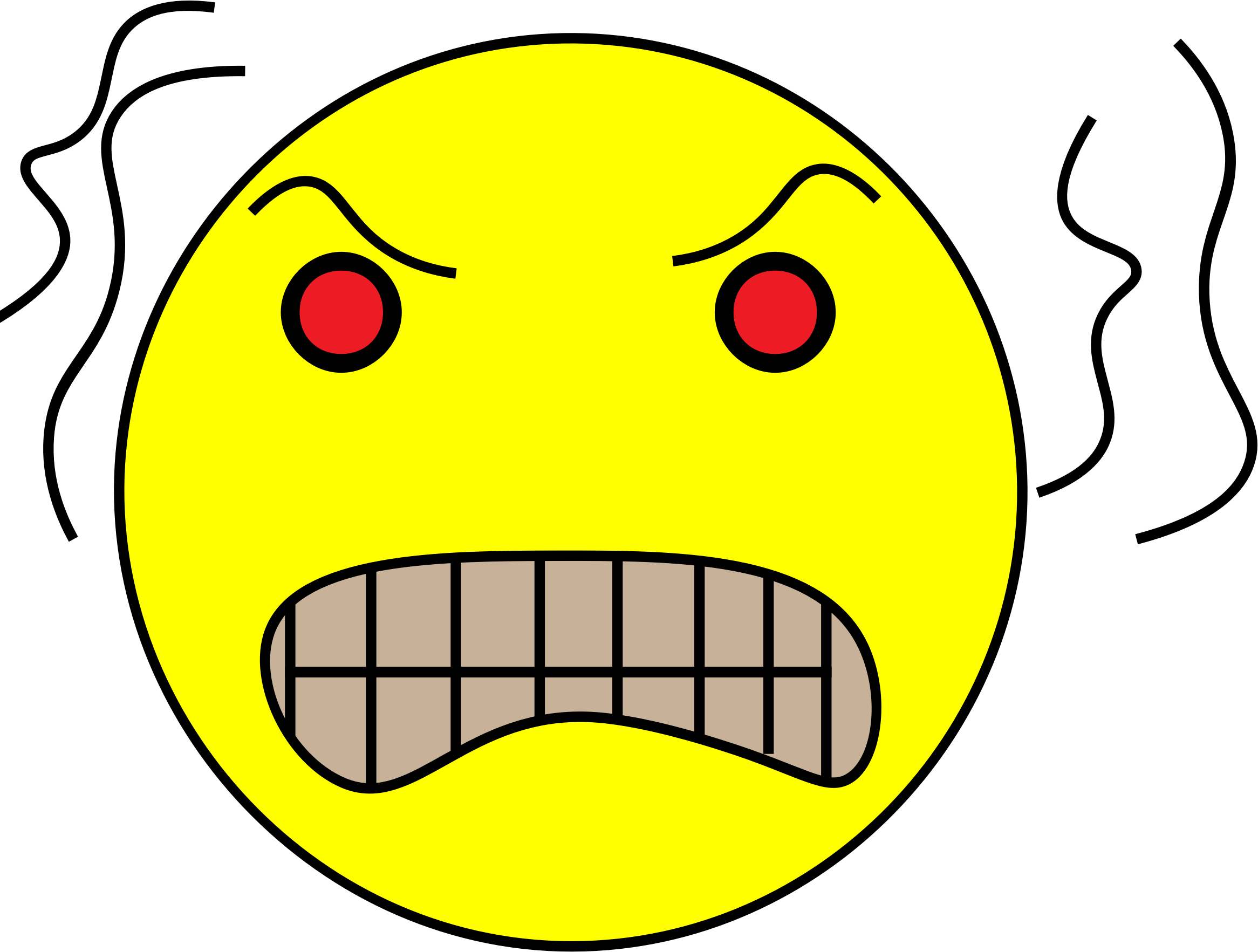 Smiley Emoticon Drawing Computer Icons Face - Angry Face Clipart (991x750), Png Download