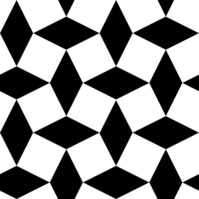 Black, Pattern, White, Diamond, Special, Shape - Shape And Rhythm In Art (640x640), Png Download