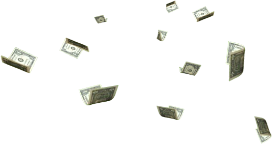 Photobucket Money Falling Png - Money Floating Png (622x411), Png Download