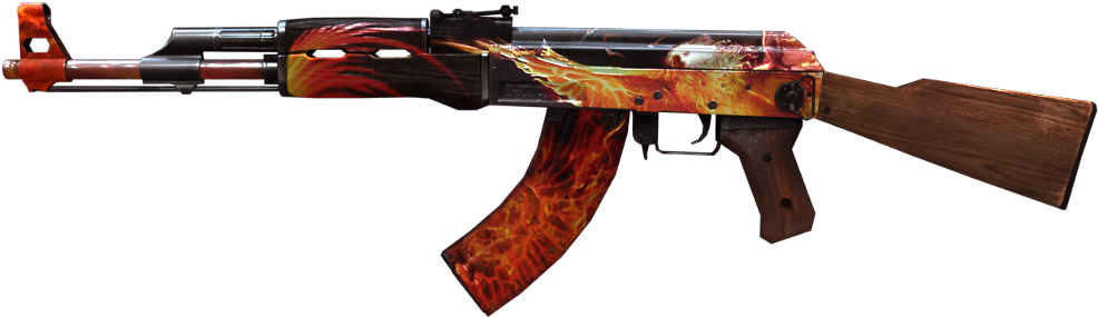 Ak47 Phoenix Render - Vulcan Ak 47 Csgo (1000x364), Png Download