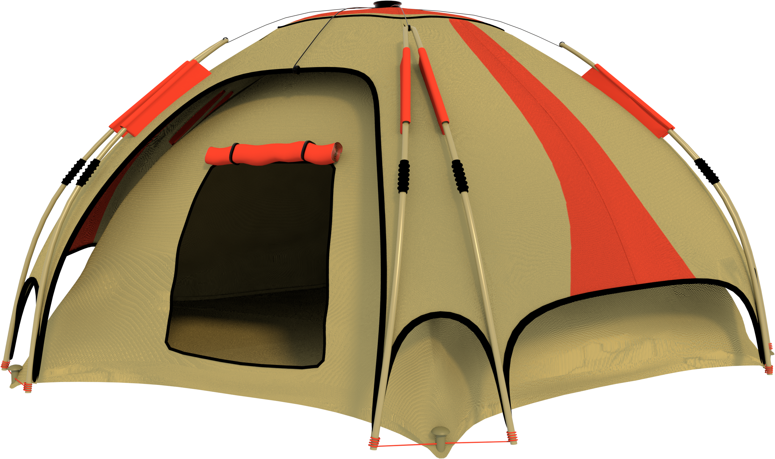 Image Black And White Smores Clipart Tent - Clip Art (3000x2000), Png Download