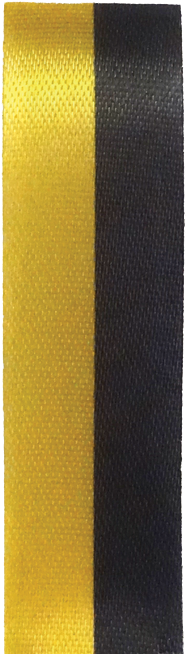 #5 Two-color Spirit Ribbon Black/gold 50 Yd - Satin (800x800), Png Download