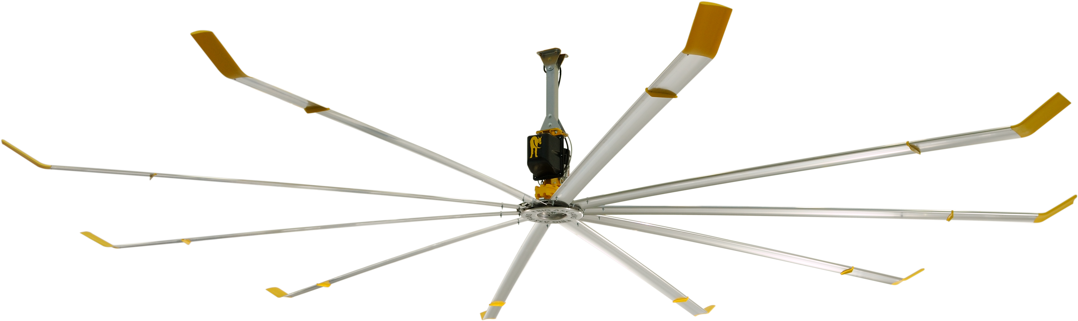 Big Ass Fans Powerfoil X2 - Ink (3824x1176), Png Download