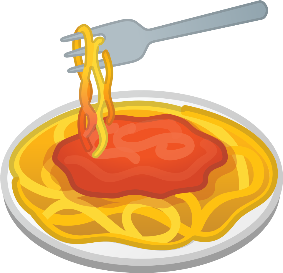 Image Black And White Download Spaghetti Icon Noto - Pasta Emoji Png (1024x1024), Png Download