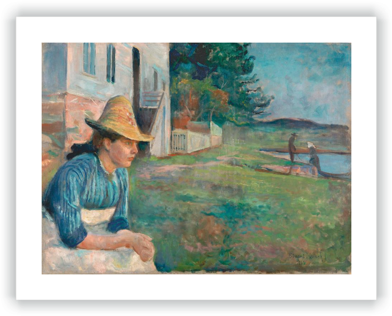 Atardecer - Munch En El Thyssen (800x643), Png Download