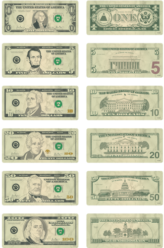 Money Accents - Bills - Teacher Created Resources 6" Money Accents, Bills (500x500), Png Download