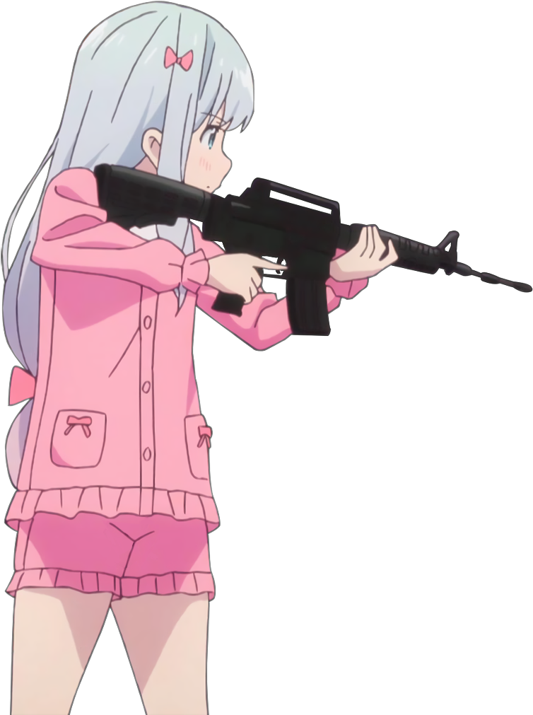 Sagiri From Eromanga-sensei I'm Sure Someone Can Make - Eromanga Sensei Sagiri Gun (827x1080), Png Download
