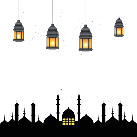 Free Png Ramadan Kareem Lamps Png Images Transparent - Ramadan Kareem Transparent Png (480x480), Png Download
