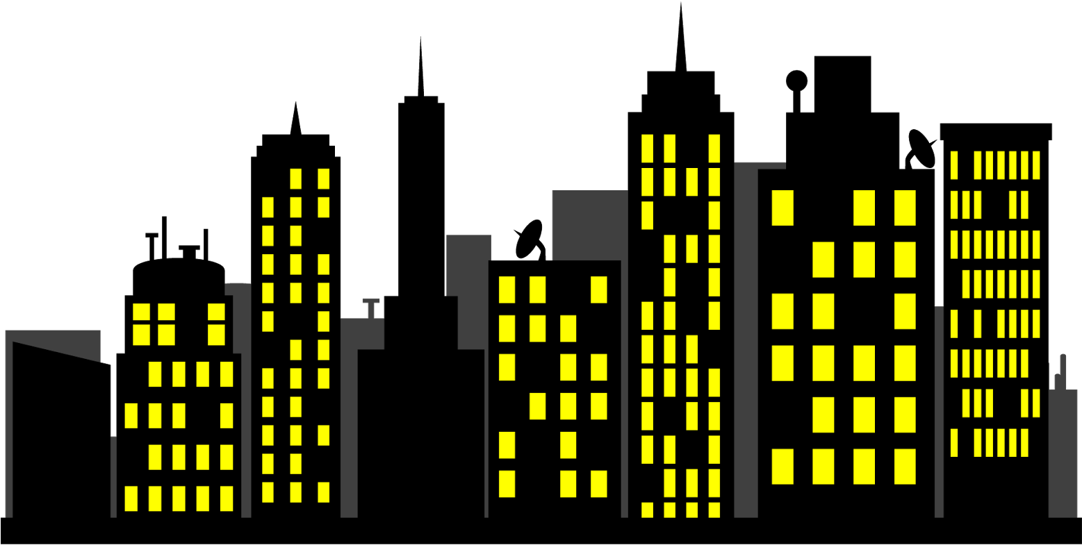 Download Skyline Clipart Superhero - Superhero Building Png PNG Image with  No Background 