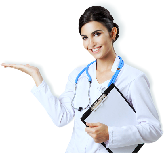 Female Doctor Transparent Images - Medical Assistant (615x550), Png Download