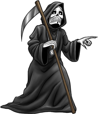 Halloween Graphics Reaperpng - La Muerte Halloween Png (340x395), Png Download