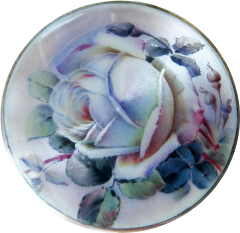 Antique 935 Silver Enamel Guilloche Meyle And Mayer - Enamel Silver Box (578x578), Png Download