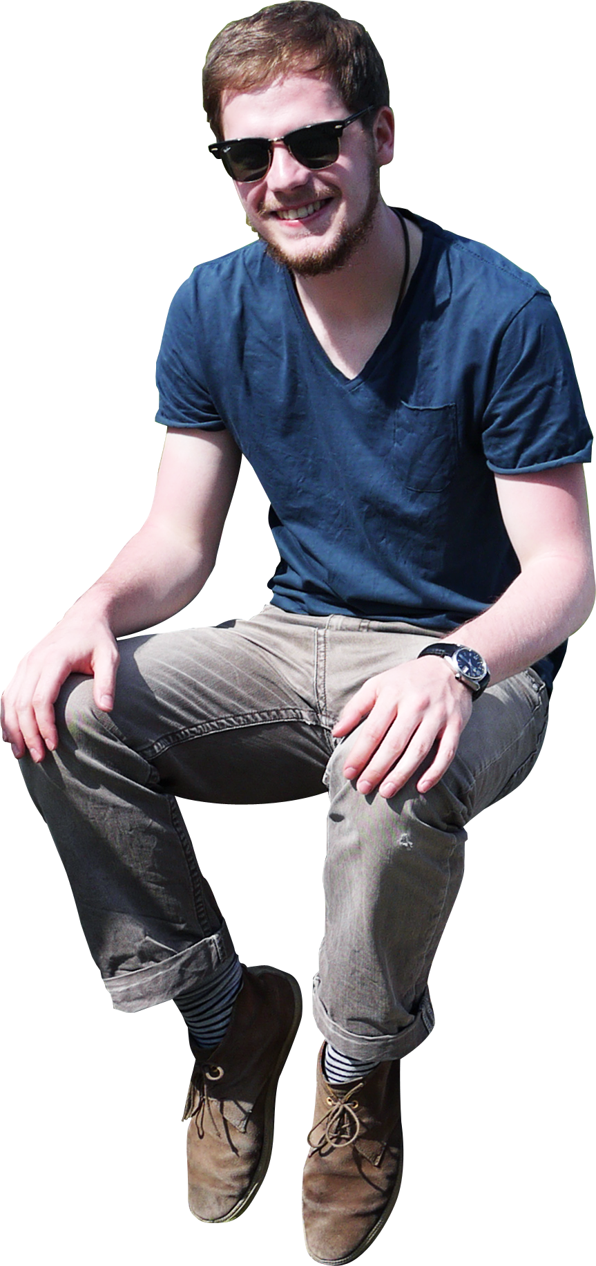 Photoshop People Sitting People Cutout, Cut Out People, - Person Sitting Photoshop (863x1831), Png Download
