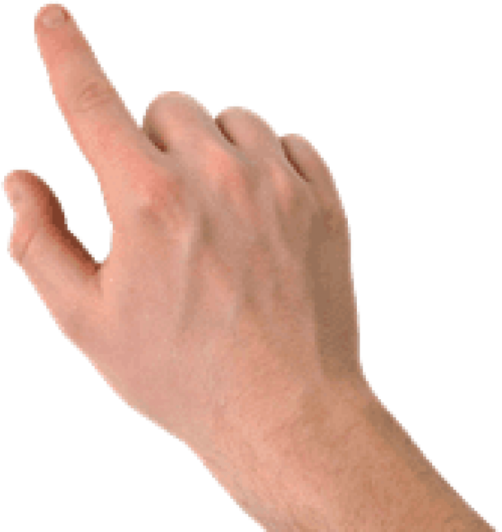 Pointing Left Finger - Finger Hand Touch Png (400x400), Png Download