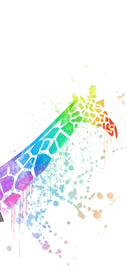 Watercolor Giraffe - Watercolor Painting (248x528), Png Download