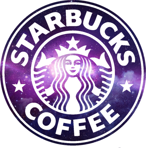 Purple Logo Starbucks Coffee Png - Starbucks Logo Png (500x508), Png Download