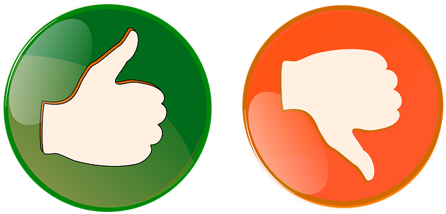 Right Wrong Button Thumbs Up Thumbs Down O - Pros And Cons Png (682x340), Png Download