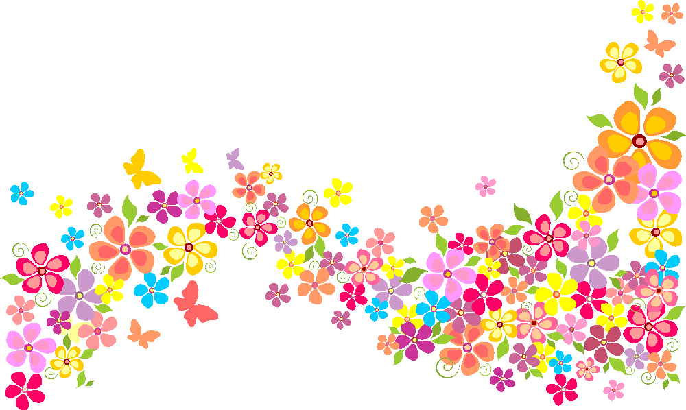 Flores - Floral Decor Png (1000x598), Png Download