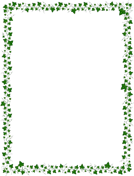Free Download Borders Png Images - Vine Border Clip Art (470x608), Png Download