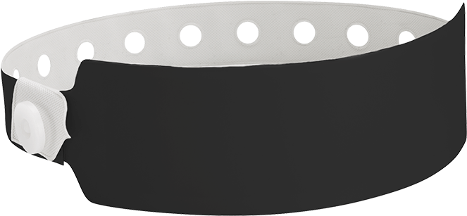Product Image - Vinyl Wristbands Black (810x460), Png Download