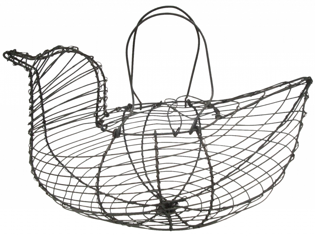 Kitchen Basket Awesome Wire Chicken Egg Kitchen Basket - Basket (1024x768), Png Download