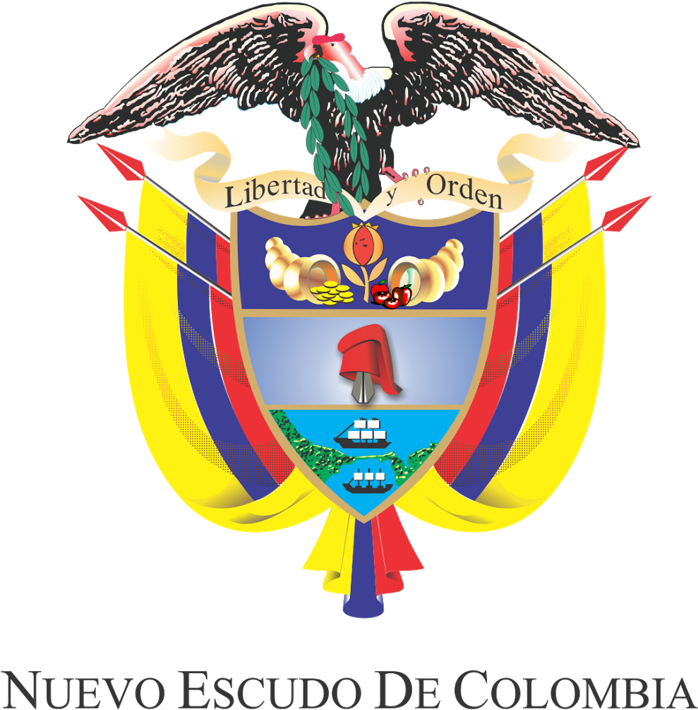 Nuevo Escudo De Colombia Logo Vector - Logo Escudo De Colombia (1600x1136), Png Download