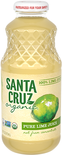 100% Lime Juice - Santa Cruz Organic Light Roasted Peanut Butter, Creamy (320x532), Png Download