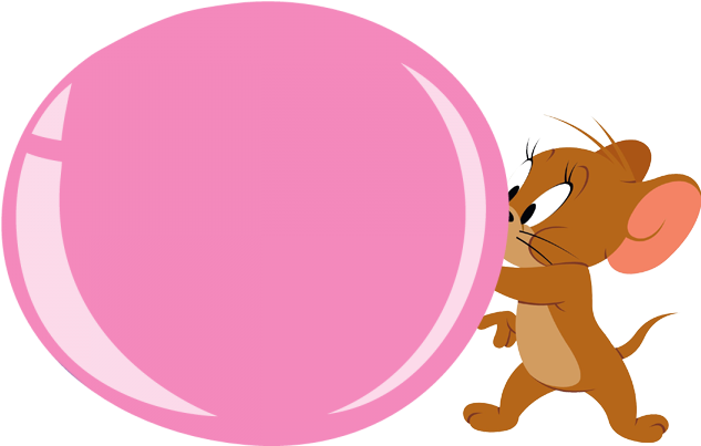 Chewing Gum Download Transparent Png Image - Cartoon Blowing Bubble Gum (676x439), Png Download