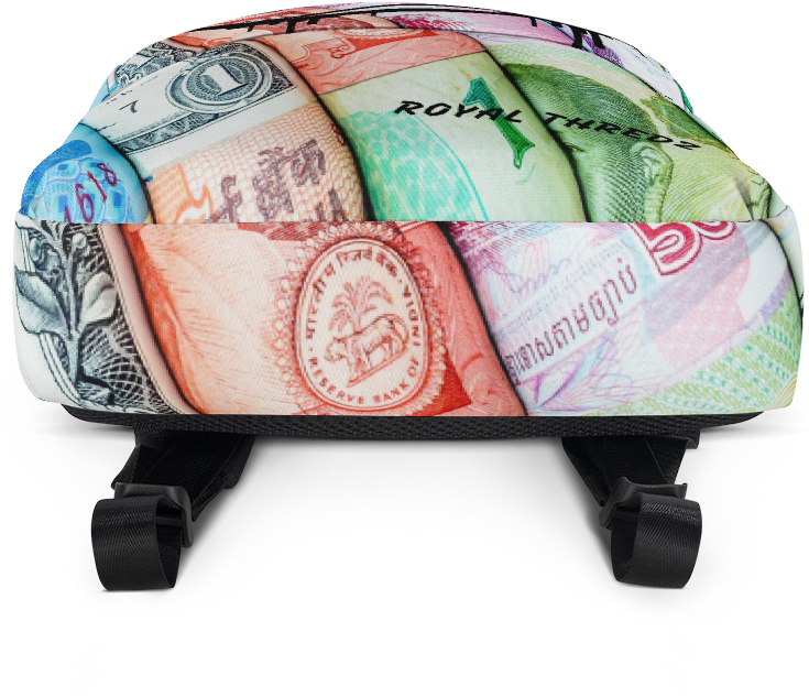 Image Of Money Roll Backpack - Backpack (1000x1000), Png Download