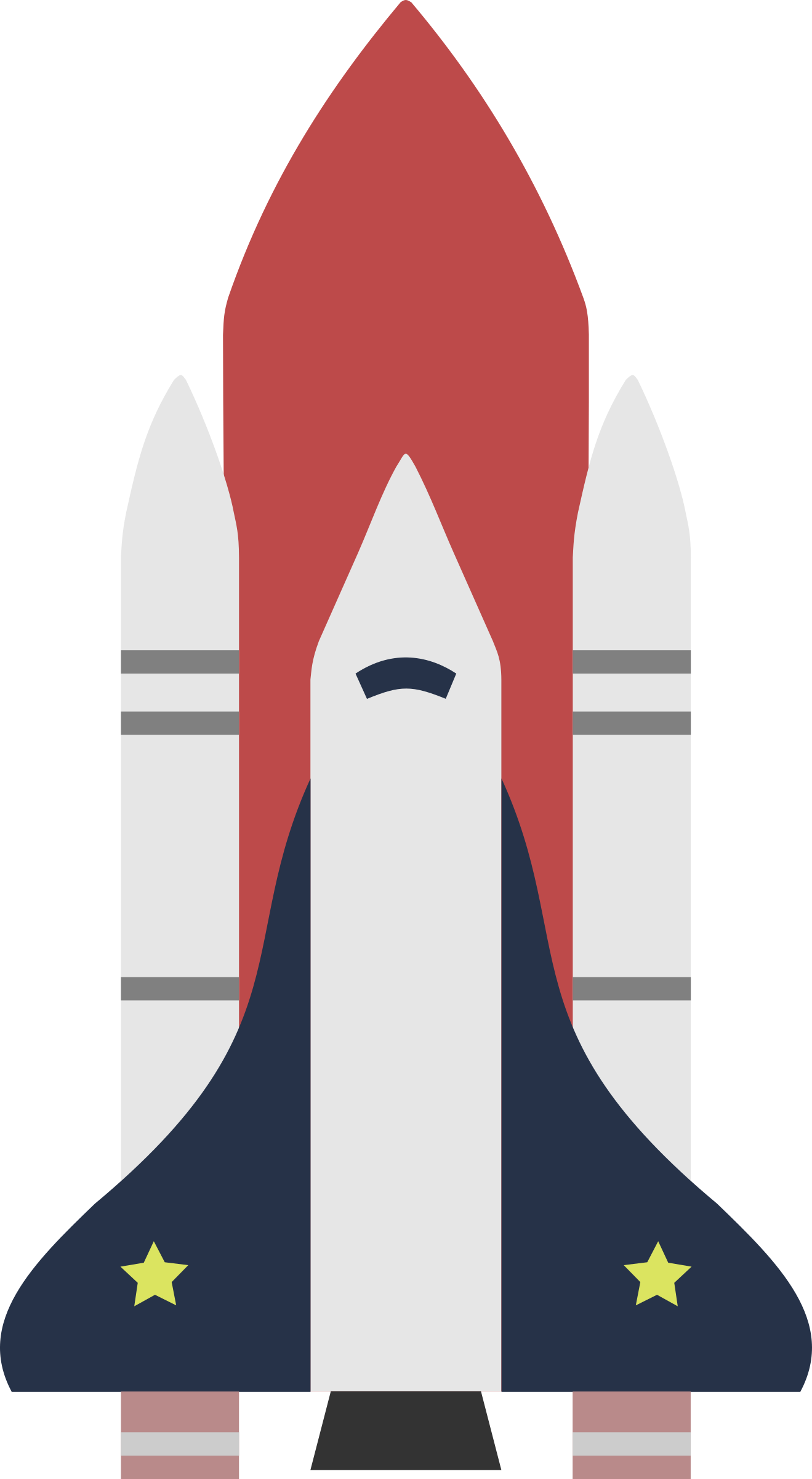 Big Image - Nasa Shuttle Space Clipart (1319x2400), Png Download