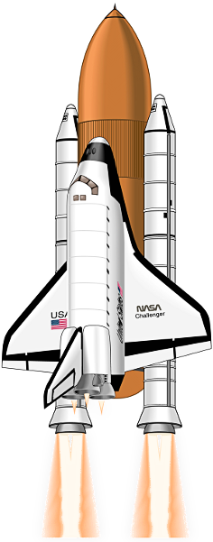 Space Shuttle Launch Png - Space Shuttle Launch Clip Art (255x600), Png Download