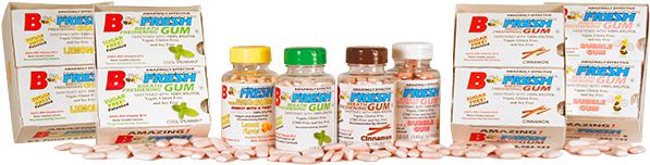 B-fresh Gum - Chewing Gum (596x217), Png Download