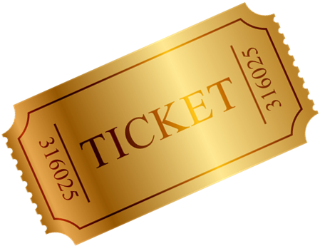 Golden Ticket Png - Gold Ticket - Free Transparent PNG Download - PNGkey