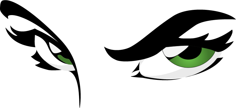 Eyes Png - Green Eyes (809x372), Png Download