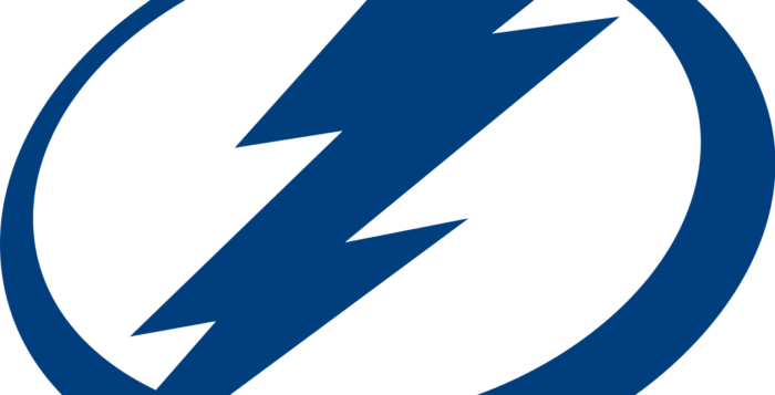 Tampa Bay Lightning - Black Tampa Bay Lightning Logo (700x357), Png Download