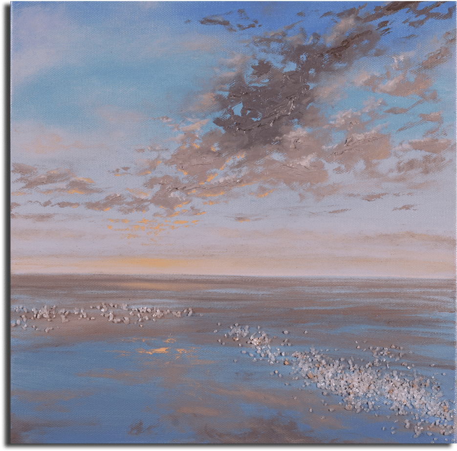 Reflecting Quartz - Painting (1000x991), Png Download