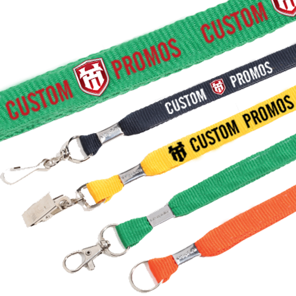 1/2" Flat Polyester Lanyard (600x600), Png Download