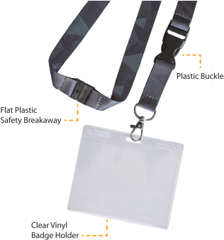 Lanyardoptionslabeled - Lanyard Badge (350x350), Png Download