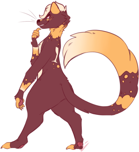 Marten Clipart Furry - Marten (500x550), Png Download