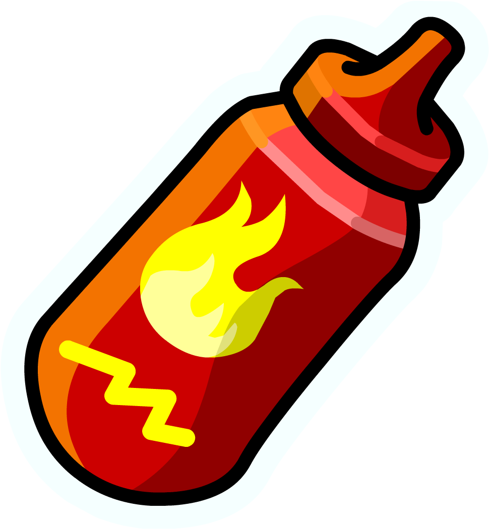 Hot Sauce Pin Icon - Molho Picante Club Penguin (1049x1049), Png Download