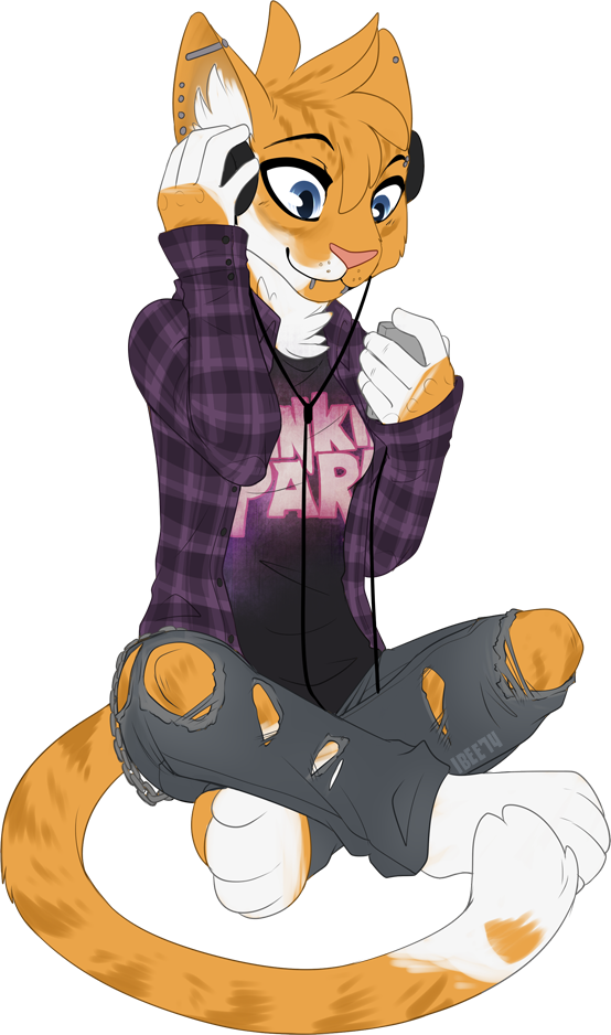 Missharlen Viii - Cat Furry Art (554x938), Png Download