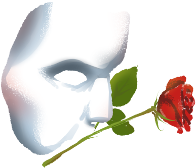 “a Phantom's Mask, I Draw Last Year ” - Phantom Of The Opera Stickers (500x396), Png Download