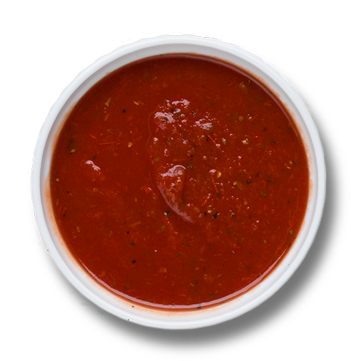 Sauce - Pizza Sauce Top View (500x505), Png Download