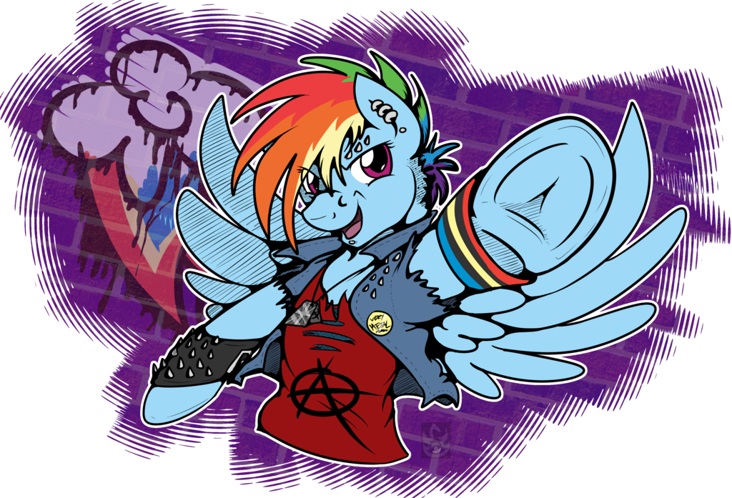 Punk Dash By Stormblaze Pegasus-db7fk9t - Pegasus (1024x697), Png Download
