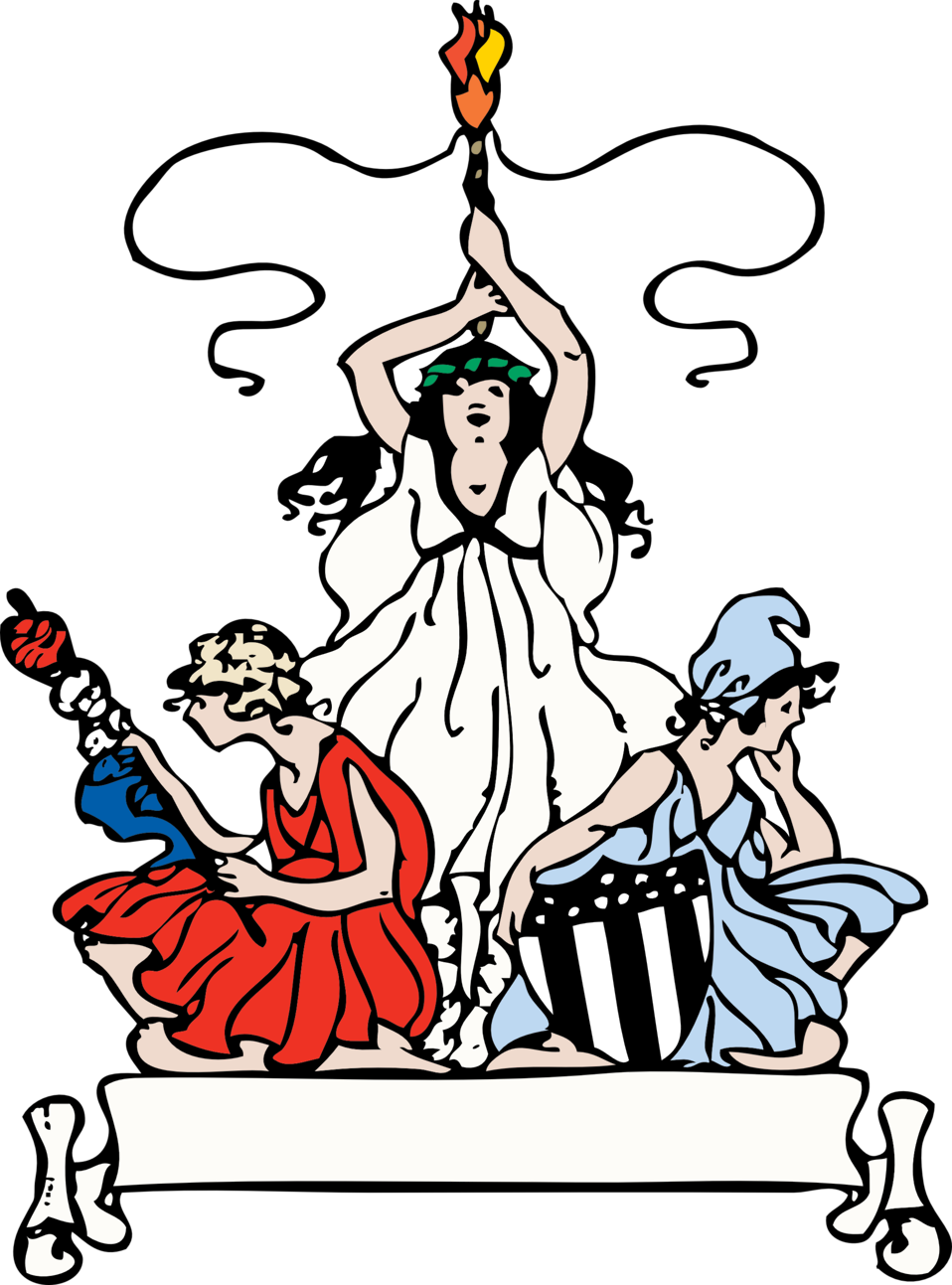 Patriotic Women - Clip Art (958x1293), Png Download