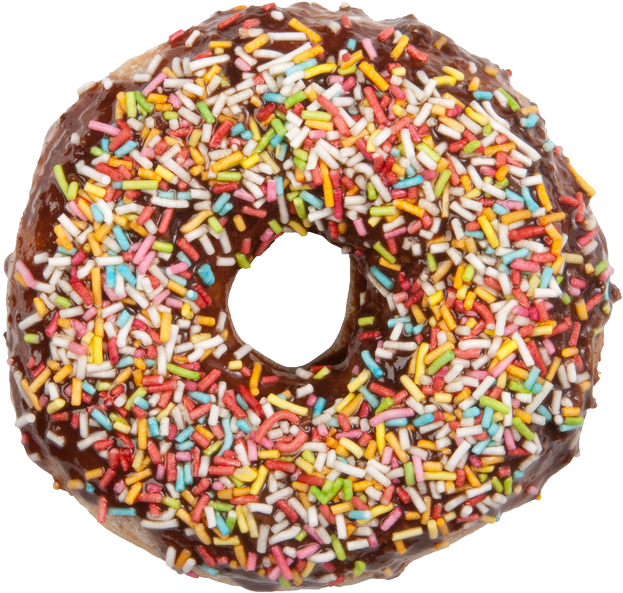 Donuts Png Background Stock Images - We Pay Your Sales Tax 3d Chocolate Rainbow Icing Sugar (798x748), Png Download