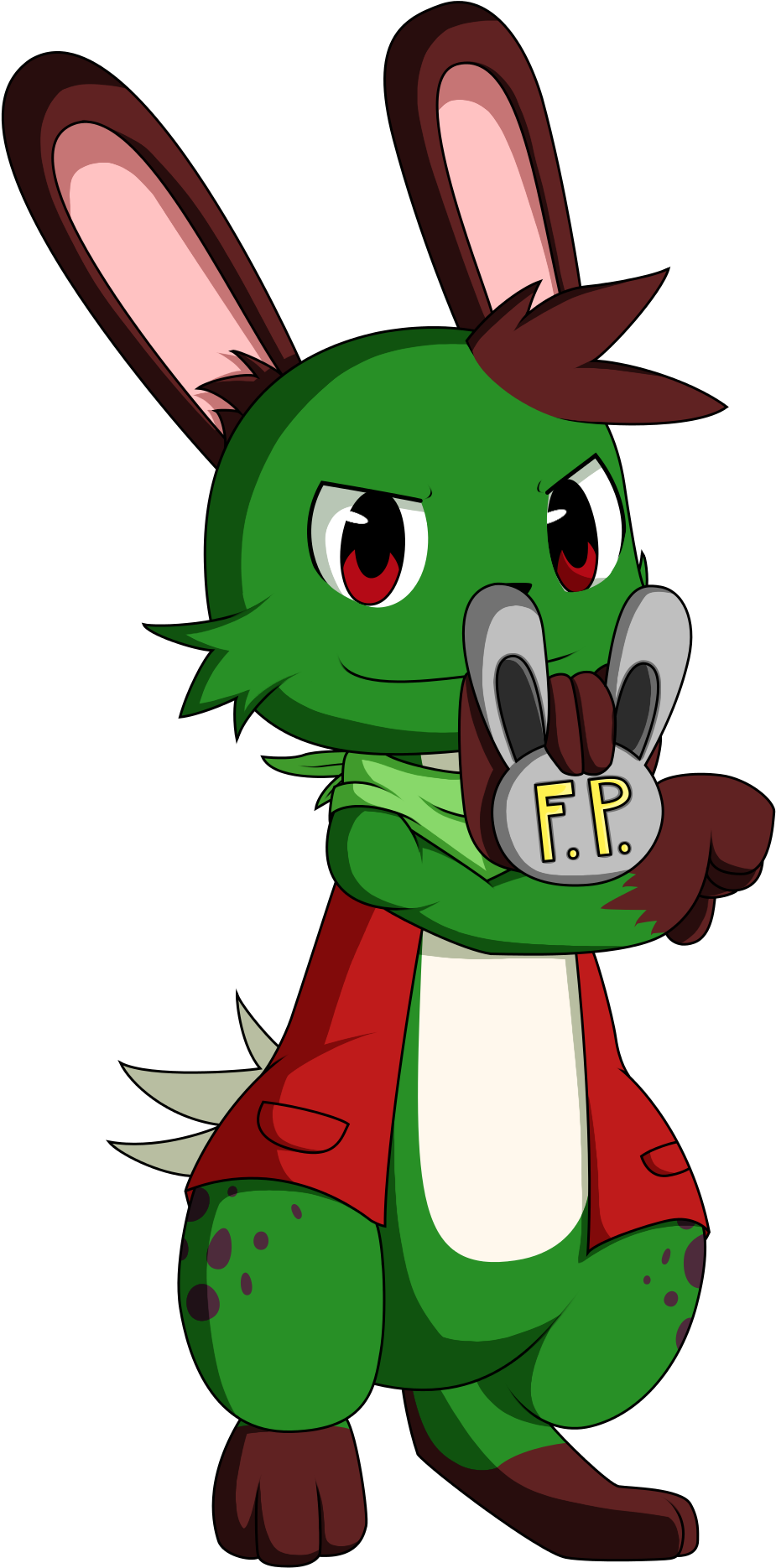 [$]furry Patrol - Cartoon (975x1911), Png Download